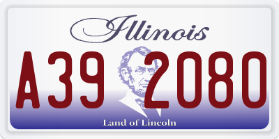 IL license plate A392080
