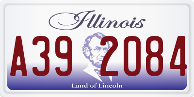 IL license plate A392084