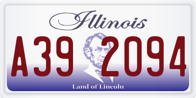 IL license plate A392094