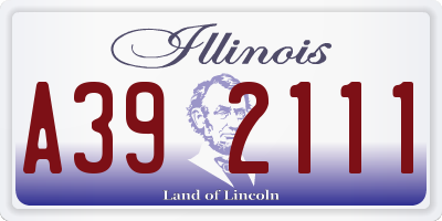IL license plate A392111