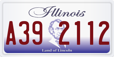 IL license plate A392112