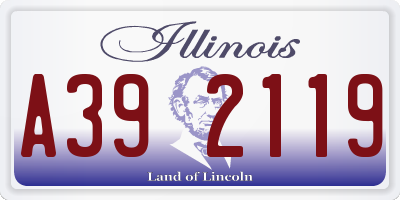 IL license plate A392119