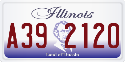 IL license plate A392120