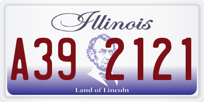 IL license plate A392121