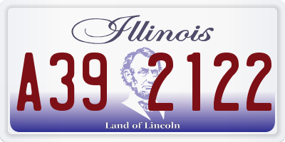 IL license plate A392122