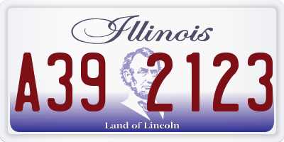 IL license plate A392123