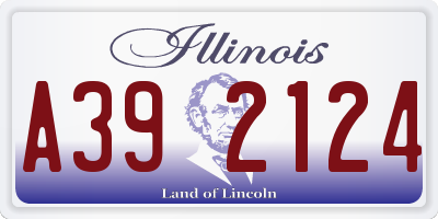 IL license plate A392124