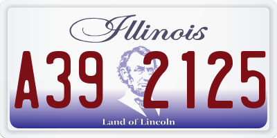 IL license plate A392125