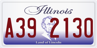 IL license plate A392130