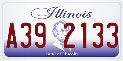 IL license plate A392133