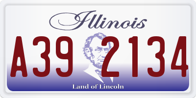 IL license plate A392134