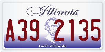 IL license plate A392135