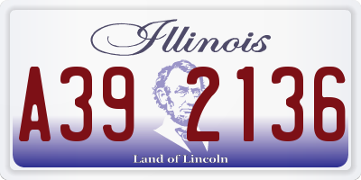 IL license plate A392136