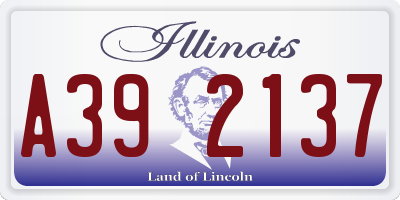 IL license plate A392137