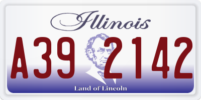 IL license plate A392142