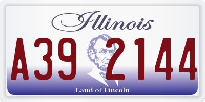 IL license plate A392144
