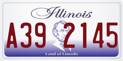 IL license plate A392145