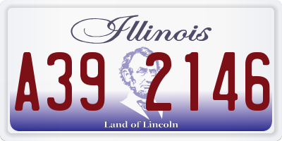 IL license plate A392146