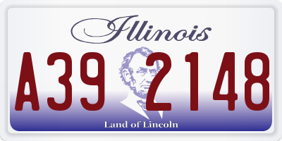 IL license plate A392148