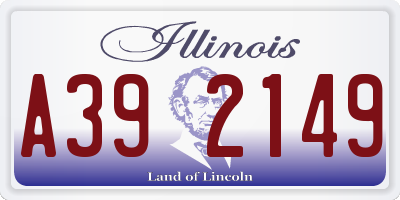IL license plate A392149