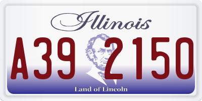 IL license plate A392150