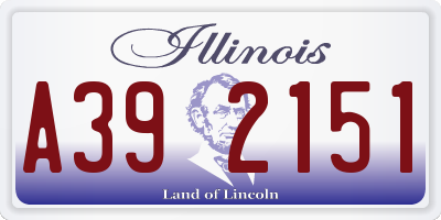 IL license plate A392151