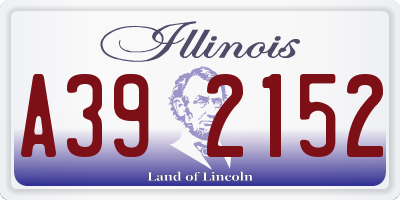 IL license plate A392152