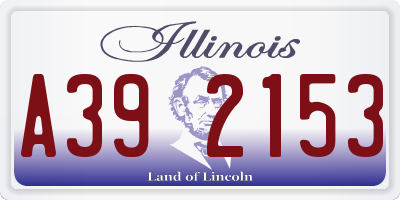 IL license plate A392153
