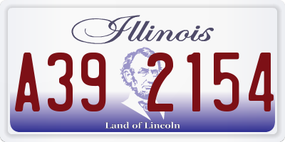 IL license plate A392154