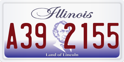 IL license plate A392155