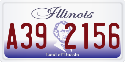 IL license plate A392156