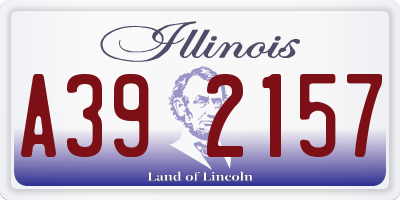 IL license plate A392157