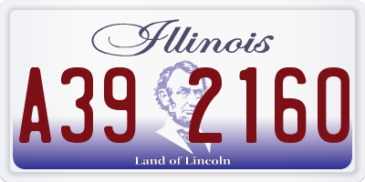IL license plate A392160