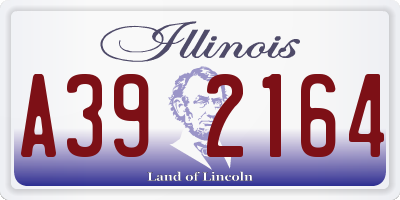 IL license plate A392164