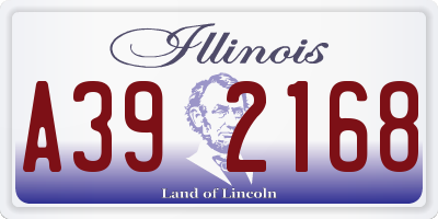 IL license plate A392168