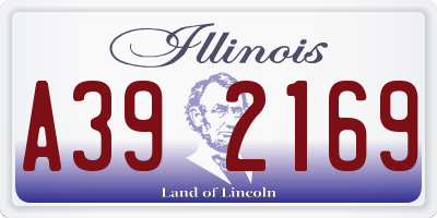 IL license plate A392169
