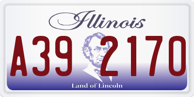 IL license plate A392170