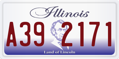 IL license plate A392171