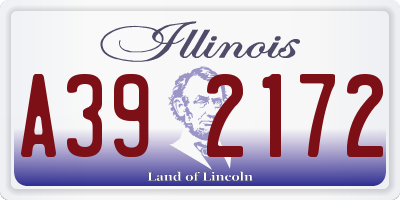 IL license plate A392172