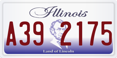 IL license plate A392175