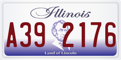 IL license plate A392176