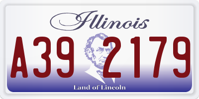 IL license plate A392179