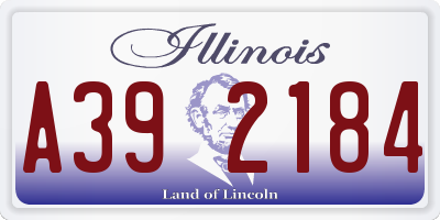 IL license plate A392184