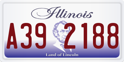 IL license plate A392188