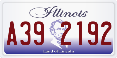 IL license plate A392192