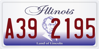 IL license plate A392195