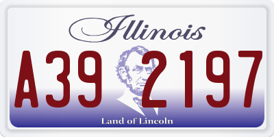 IL license plate A392197