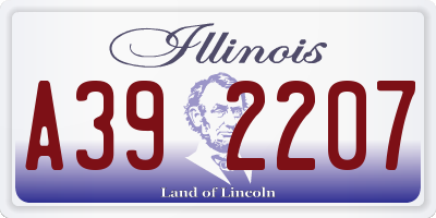 IL license plate A392207