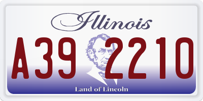 IL license plate A392210