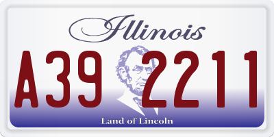 IL license plate A392211